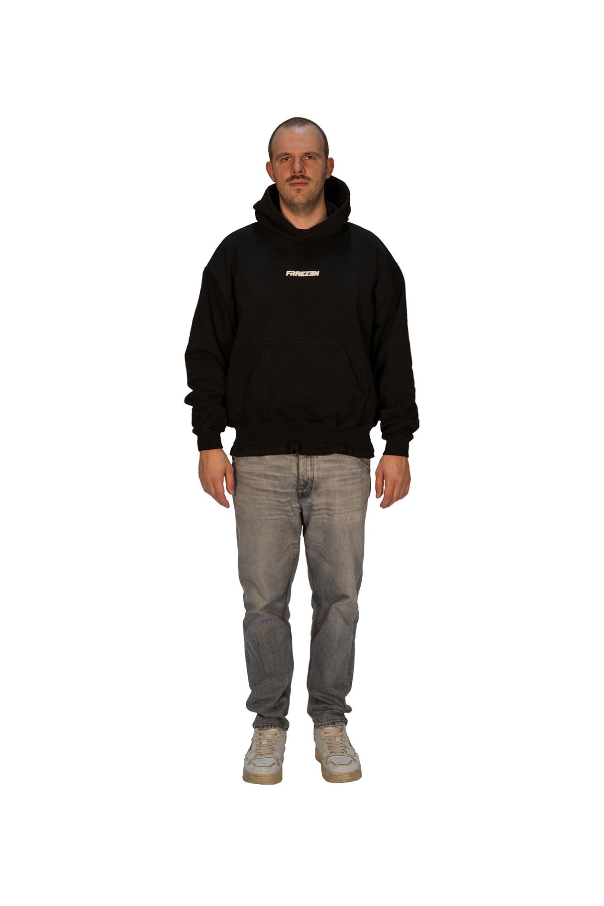 FRAEZEN Oversized Fit Hoodie black