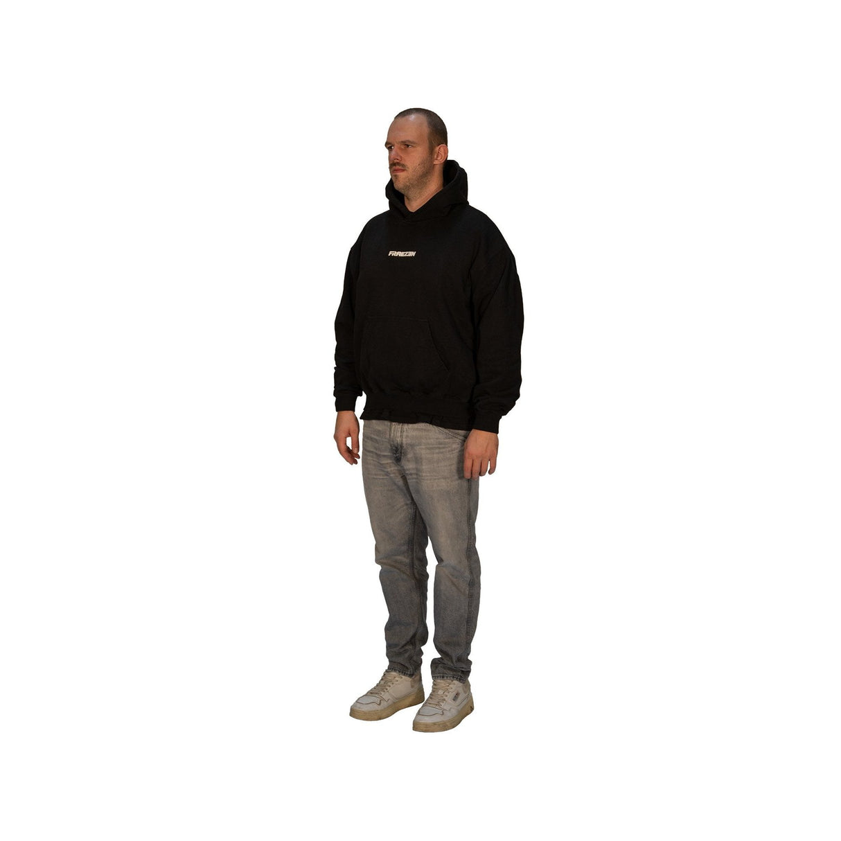 FRAEZEN Oversized Fit Hoodie black