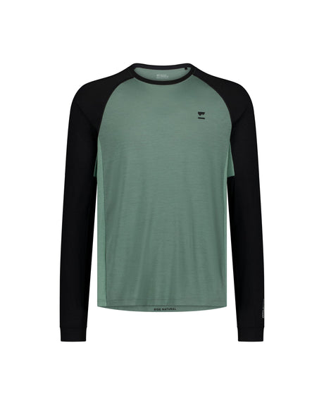 Mons Royale | Tarn Merino Long Sleeve - Cypress / Black / Thyme | Men's Bike Jersey - Bei 2-Cycle GmbH Freiburg entdecken!