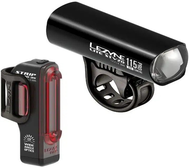 Lezyne Lite Pro 115 & KTV Beleuchtungsset StVZO